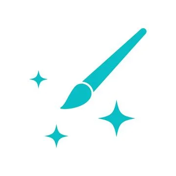 Magic Art Drawing Tools Icon Design Stock Illustration