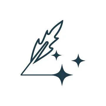 Magic Art Drawing Tools Icon Design Stock Illustration
