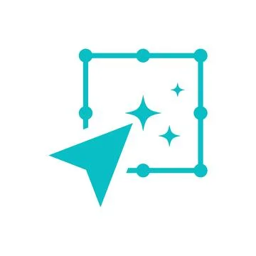 Magic Art Drawing Tools Icon Design Stock Illustration