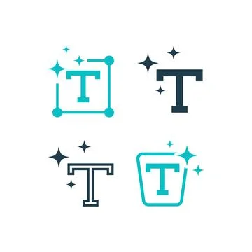 Magic Art Drawing Tools Icon Set Design Stock Illustration