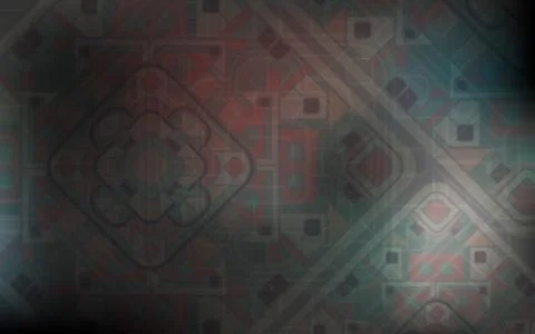 Magic background. Gray background with beautiful square ornaments. Stock Illustration