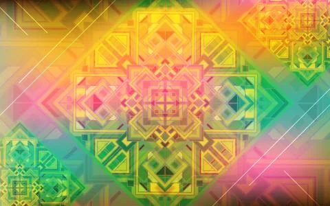 Magic background. Holiday iridescent background with beautiful square ornamen Stock Illustration