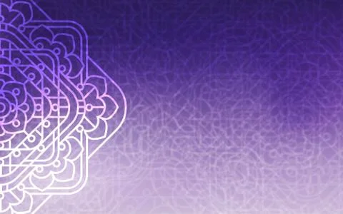 Magic background. Ultra violet background with beautiful square ornaments Stock Illustration