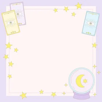 Magic ball and tarot frame 1 Stock Illustration