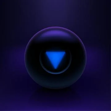 Magic ball on dark Stock Illustration