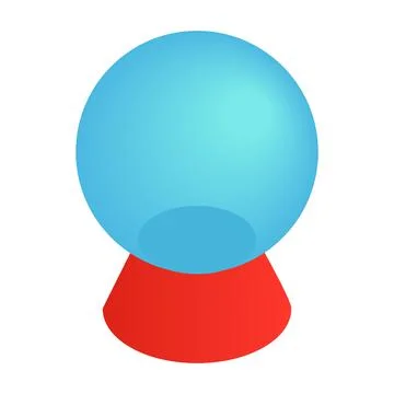Magic ball isometric 3d icon Stock Illustration
