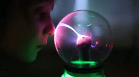Magic ball with lightning Stock Footage 61535979