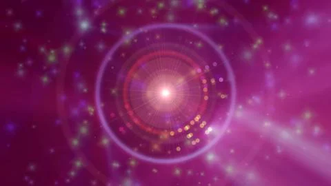 Magic ball particle space Stock Illustration