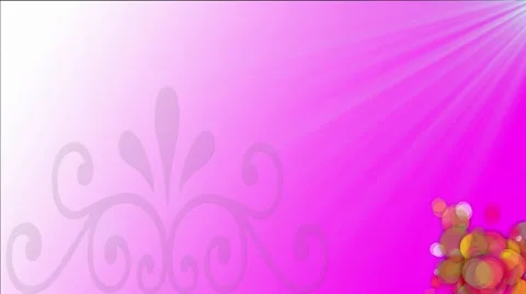 Magic ball on pink background with flares Stock Footage 63981574