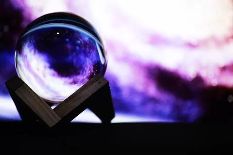 Magic ball predictions. mysterious composition. Fortune teller, mind power,.. Stock Photos