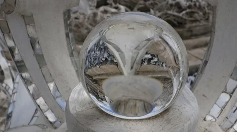 Magic Balls of Wat Rong Khun. Stock Footage 40166254