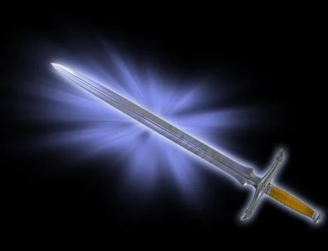 Magic battle sword Stock Illustration