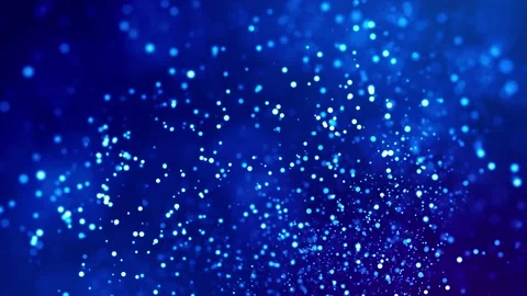 Magic blue glowing particles flow in viscous liquid and bright glisten. Science Stock-Footage 130181053