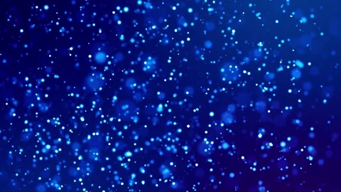 Magic blue glowing particles flow in viscous liquid and bright glisten. Science Stock Footage 160691416