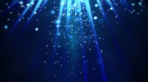 Magic blue light rays and particles loop Stock Footage 42869646
