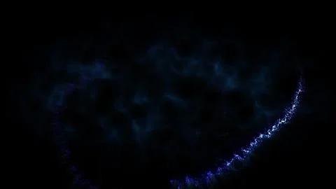 Magic blue trail of particles. Space comet. The background. Stock Footage 257319561
