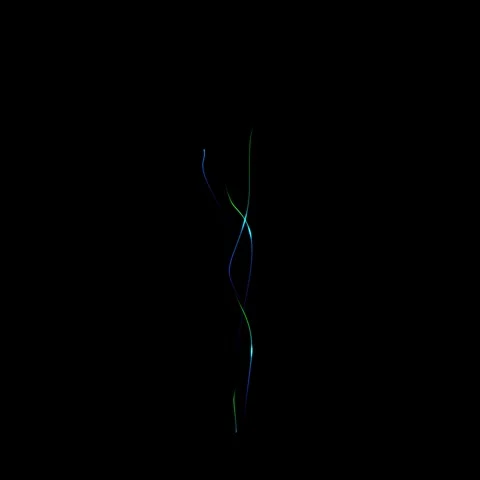 Magic Blue Trails Few Video stock 240697241