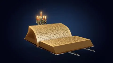 Magic Book 3d rendering Ilustração Stock