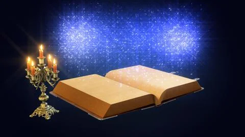 Magic Book 3d rendering Ilustração Stock
