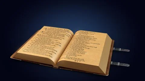 Magic Book 3d rendering Ilustração Stock