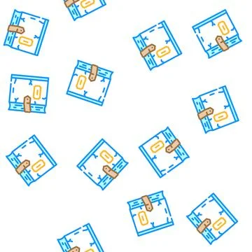 Magic book fairy tale vector seamless pattern 스톡 일러스트
