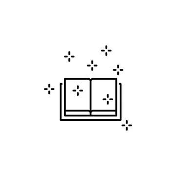 Magic book icon. Element of historical games icon Stock Illustration