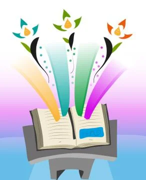 Magic book Stock Illustration