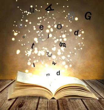 Magic book Stock Photos