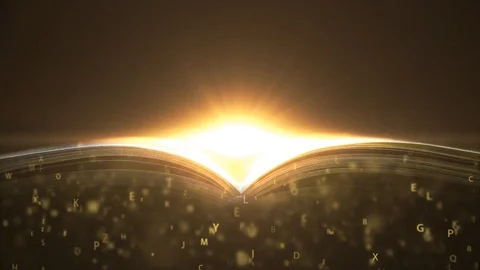 A magic book written with love. Book that teaches. 5 Stock Footage 102729907