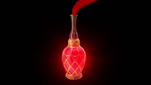 Magic Bottle steaming red 스톡 동영상 220305029