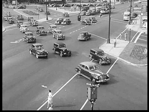 The magic box, controlled by remote control, takes in information of cars on Stock Footage 75183512