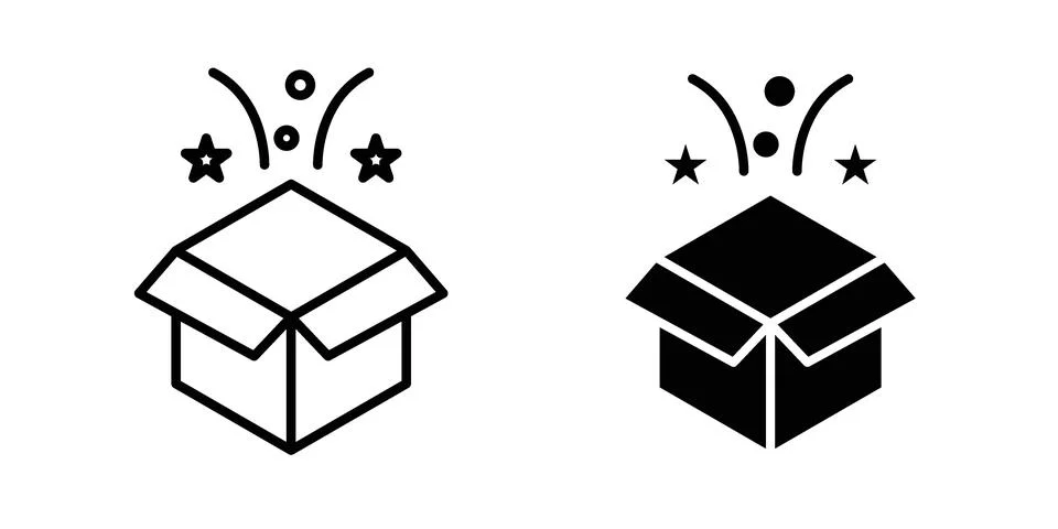 Magic box icon for web projects Stock Illustration