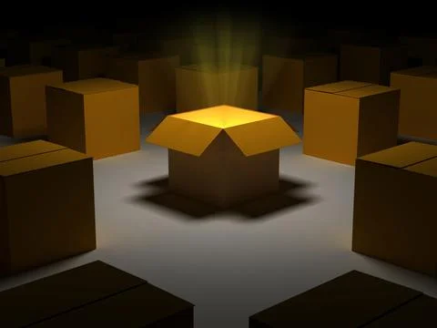 Magic box Stock Illustration