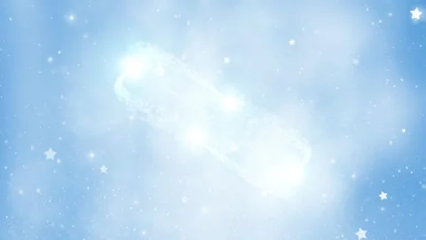 Magic bright blue christmas sky light streaks animation Video stock 337966533
