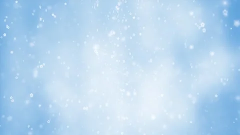 Magic bright blue christmas sky loop stars rotation Stock Footage 345525201