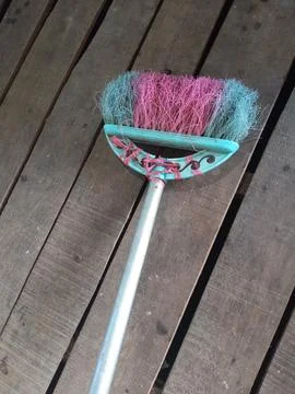 Magic broom 스톡 사진