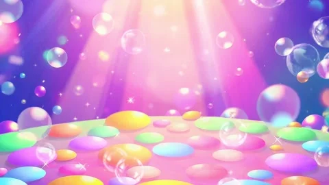 Magic Bubbles, colorful background animation Video stock 302869043