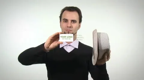 Magic Business Card After Effects stock