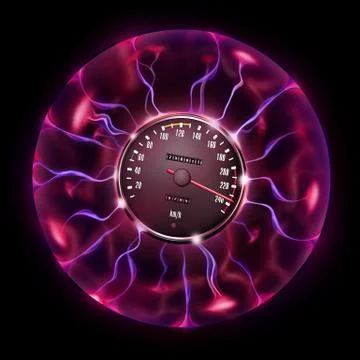 Magic Car Speedometer Stock Illustration