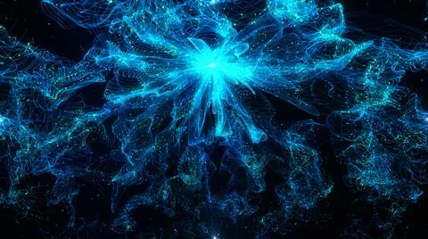 Magic card with blue energy in the outer space イラスト素材