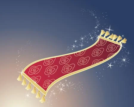 Magic carpet Stock Illustration