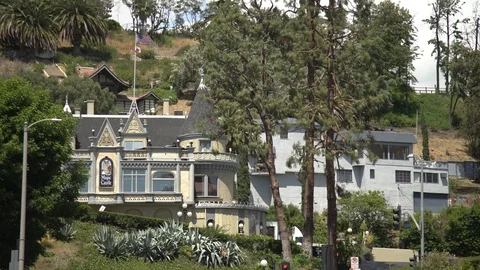 The Magic Castle in Hollywood Stock Footage 87078137