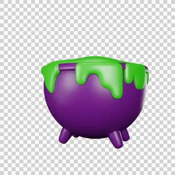 Magic cauldron halloween icon Stock Illustration