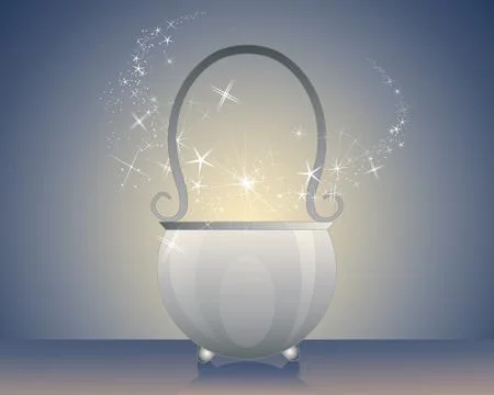 Magic cauldron Stock Illustration