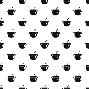 Magic cauldron pattern seamless vector Illustrazione stock