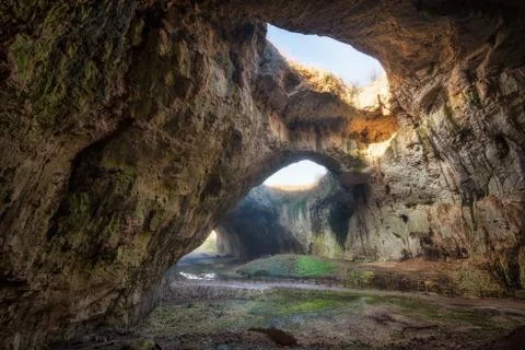 The magic cave Foto stock