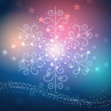Magic Christmas Background Stock Illustration