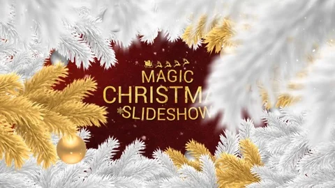 Magic Christmas Slideshow Stock After Effects