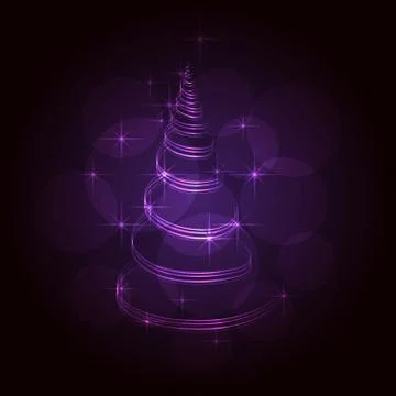 The Magic Christmas Tree Stock Illustration