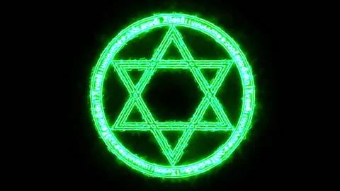 Magic circle glow effect animation Stock Footage 146961176